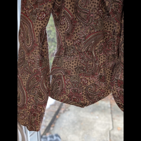 Vintage Esprit Fine Corduroy Paisley Jacket - Pinks And Tans - Picture 5 of 14